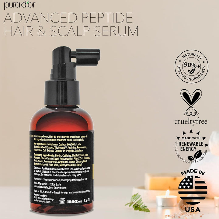 PURA D'OR Advanced Hair &amp; Scalp Serum 3.38 oz \u2013 Tratam...