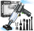 Aspiradora de Mano Inalámbrica-3 en 1 Aspiradora de Coche de Alta Potencia-Motor Sin Escobillas 12000PA, Aspiradoras de Súper Poder de Succión-Cable-Pequeña, Portátil y Recargable para Coche