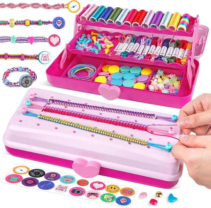 Kit para hacer pulseras de la amistad con caja de almacenamiento, p...