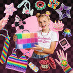 10000 cuentas de poni a granel, 30 colores para hacer pulseras