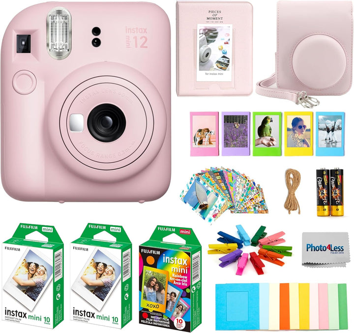 Fujifilm Cámara de película instantánea Instax Mini 12, película Fu...
