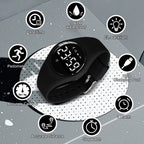 Relojes para niños y niñas, reloj deportivo digital con contador de pasos, podómetro, alarma de vibración, sin aplicación, impermeable, rastreador de fitness, reloj para niños, niñas, adolescentes
