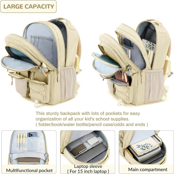 Lohol Mochila resistente al agua con múltiples bolsillos para viaje...