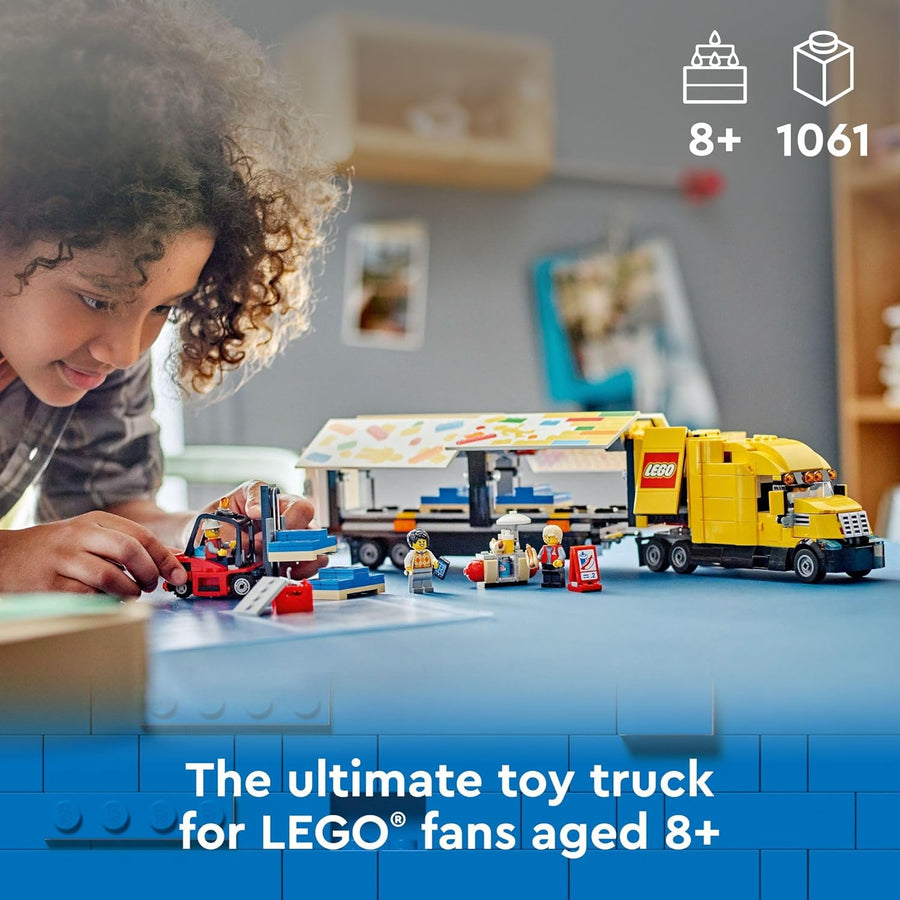 LEGO Camión de reparto amarillo de la ciudad viene con un