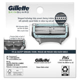 Gillette SkinGuard - Cuchillas de afeitar para hombre, 4 recambios...