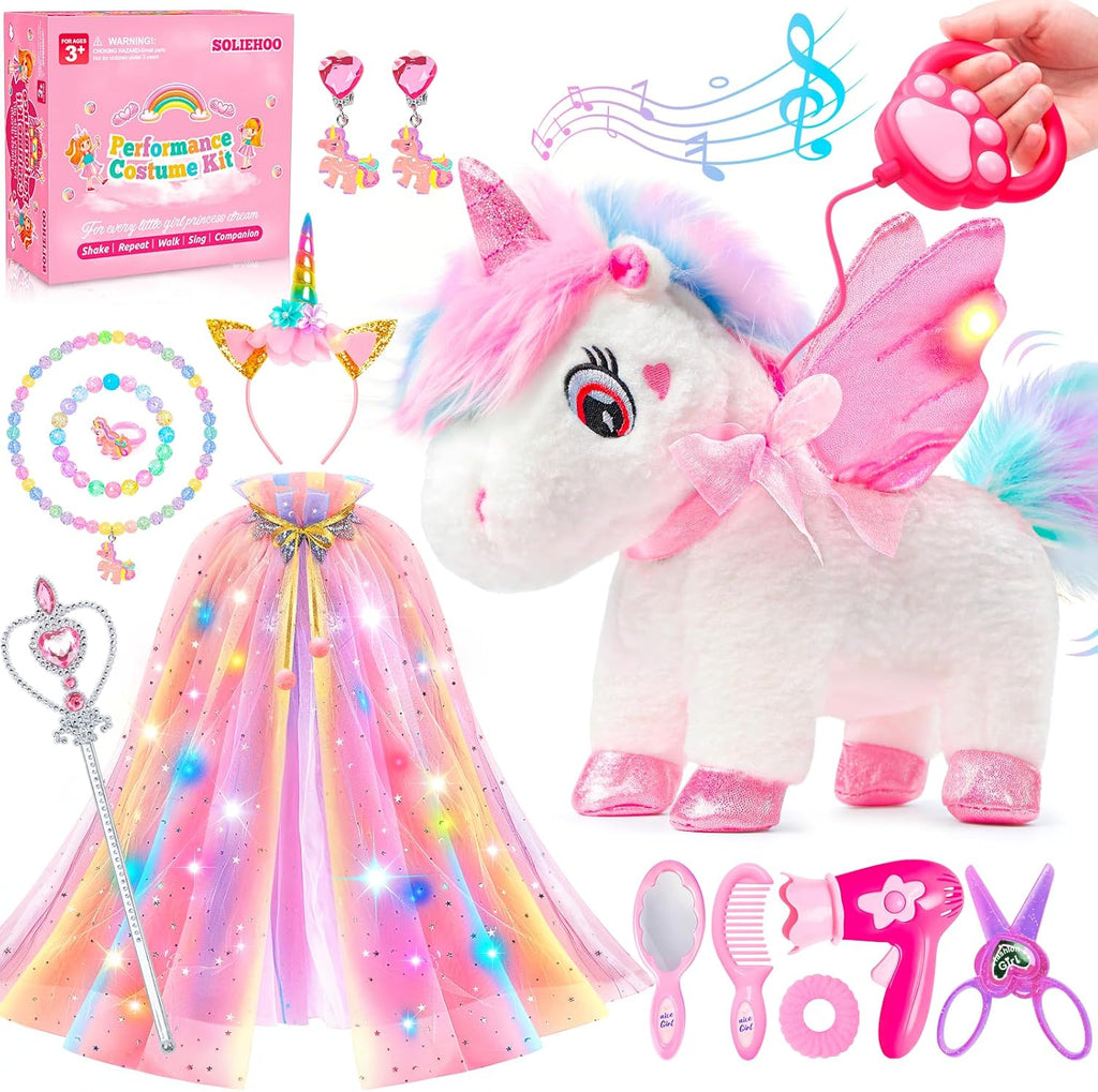 SOLIEHOO Juguetes de unicornio para niñas de 4 a 6 años, regalos de...