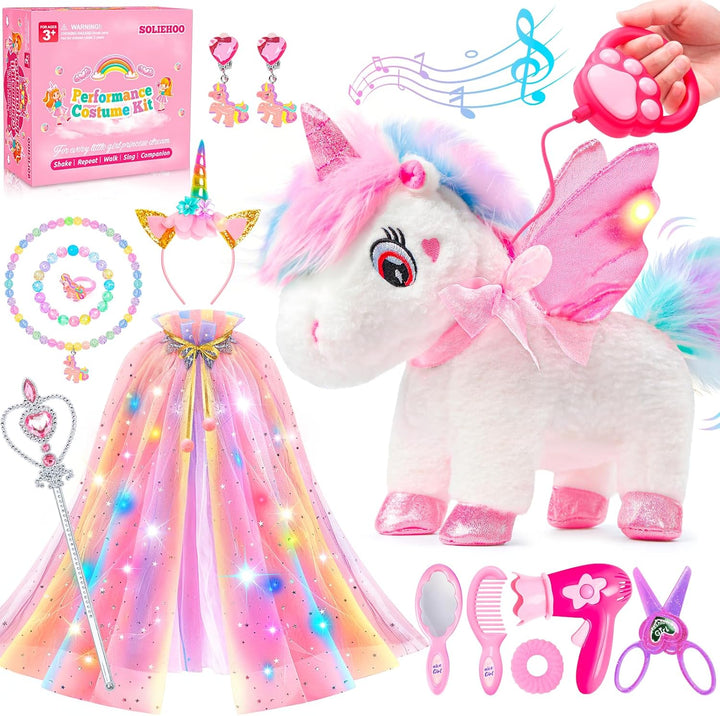 SOLIEHOO Juguetes de unicornio para niñas de 4 a 6 años, regalos de...