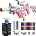 SOFITEN Pistola de juguete con rifle de francotirador automático con kit de chaleco táctico, juguete de alcance, juguetes de dardos de espuma con 120 dardos IR y linterna, juego de actividades al aire libre, regalo de cumpleaños y Navidad para niños a par