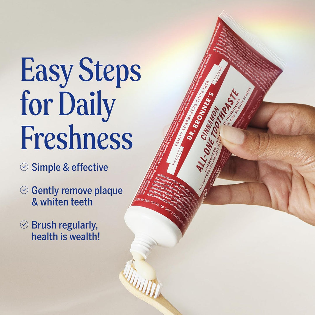 Dr. Bronner\u2019s Pasta de dientes todo en uno \u2013 Canela, 5 on...