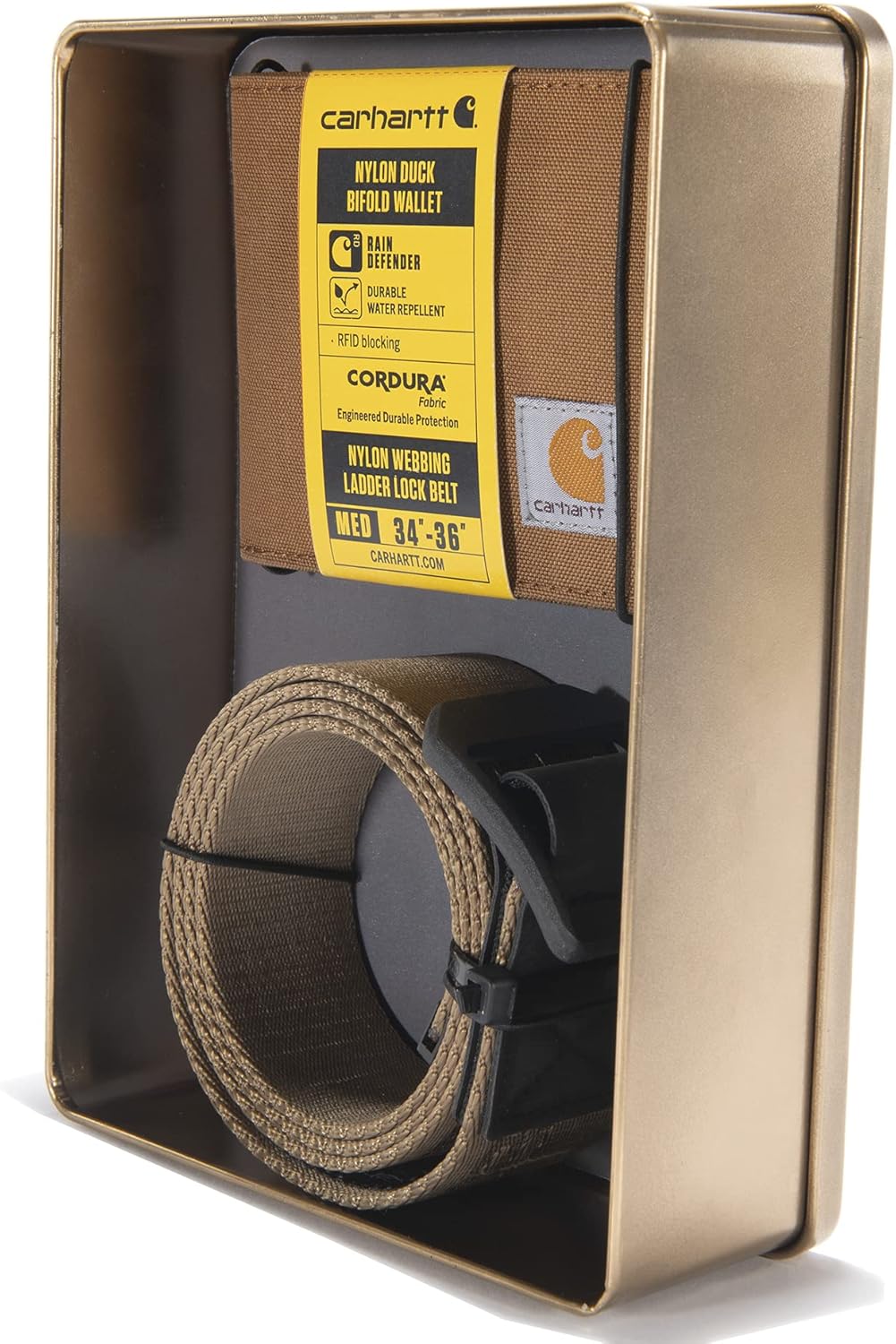 Paquete de regalo de cinturón y billetera Carhartt para hombre A000...