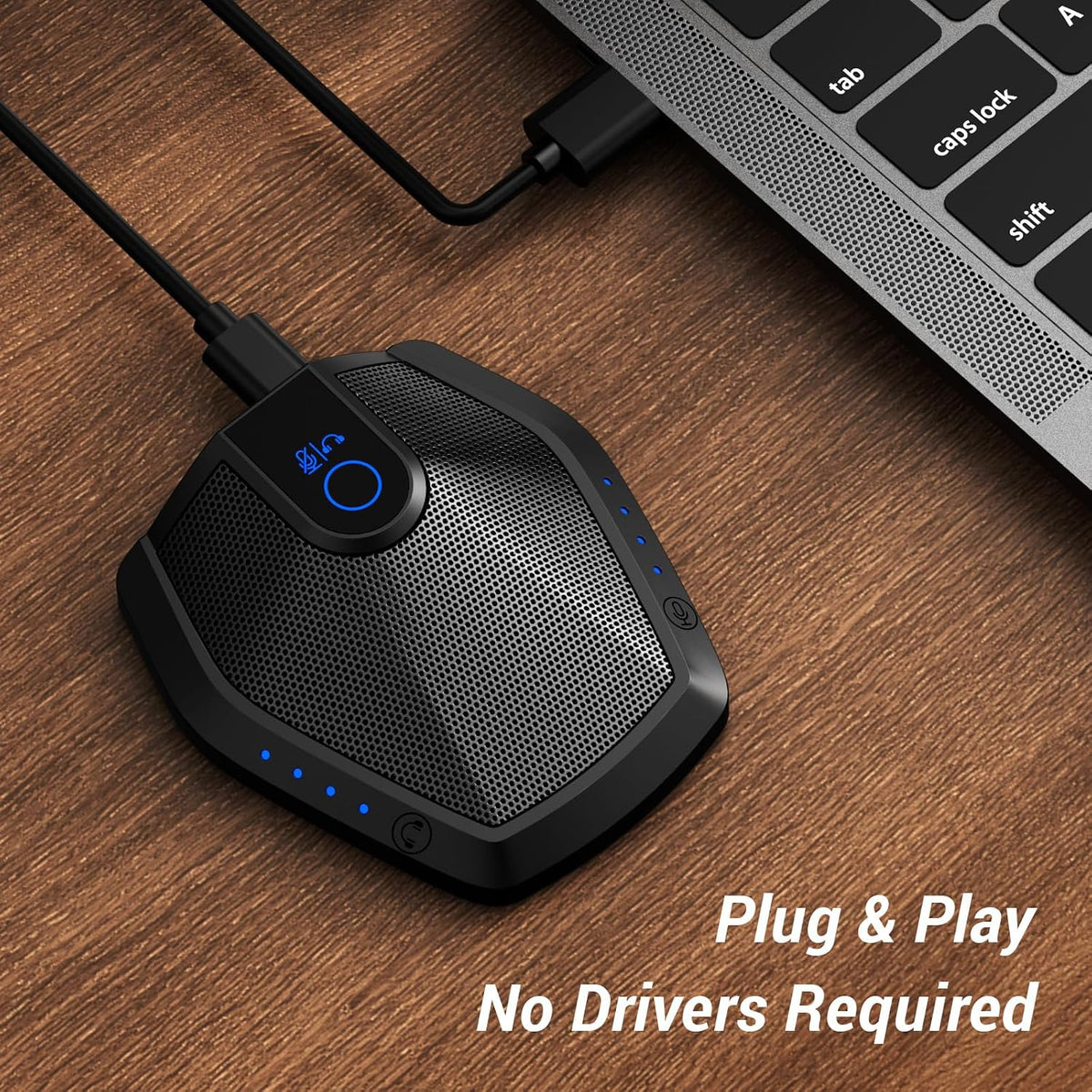 TONOR Micrófono USB de conferencia con cancelación de ruido AI para PC, G11