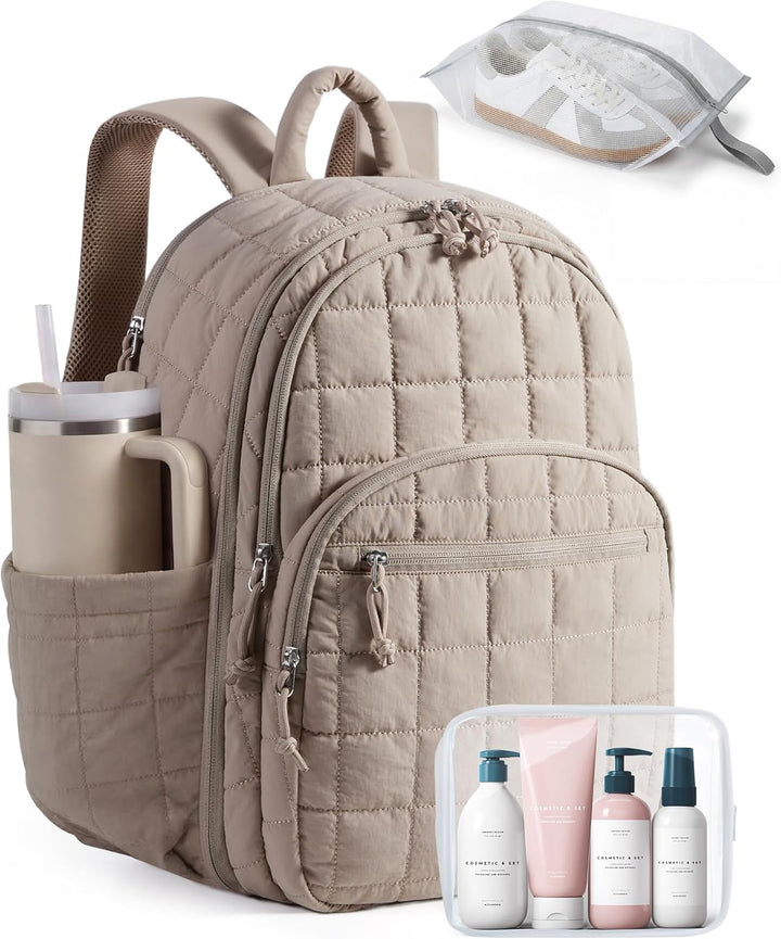 BAGSMART Mochila universitaria para laptop, mochila de viaje para m...