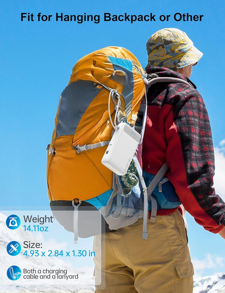 Cargador portátil, 27000 mAh 22.5 W, cargador de batería de carga r...