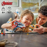 LEGO Marvel Captain America vs Thanos - Juego de juguete