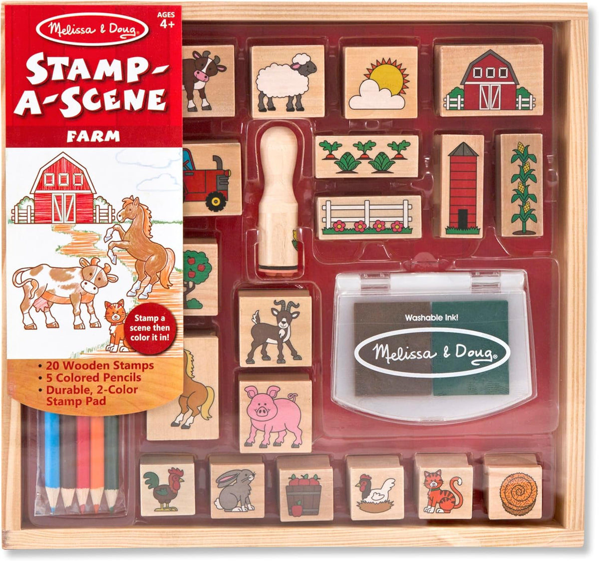 Melissa & Doug, Sello de juguete una granja de escenas