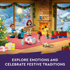 Calendario de Adviento LEGO Friends 2024 para Niños - Calendario de Adviento de Navidad con Mini Construcciones y 5 Minifiguras, Edades 6+ - Juguetes para Niños y Niñas - Ideas de Regalo para