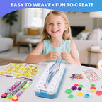 DDAI Kits de fabricación de pulseras de la amistad, manualidades – Artes y manualidades para niños de 8 a 12 años – Regalos de cumpleaños para niñas de 7, 9, 10, 11, 12 años, juguetes para niñas de 7, 9, 10, 11 y 12 años, caja de telar para hacer pulseras