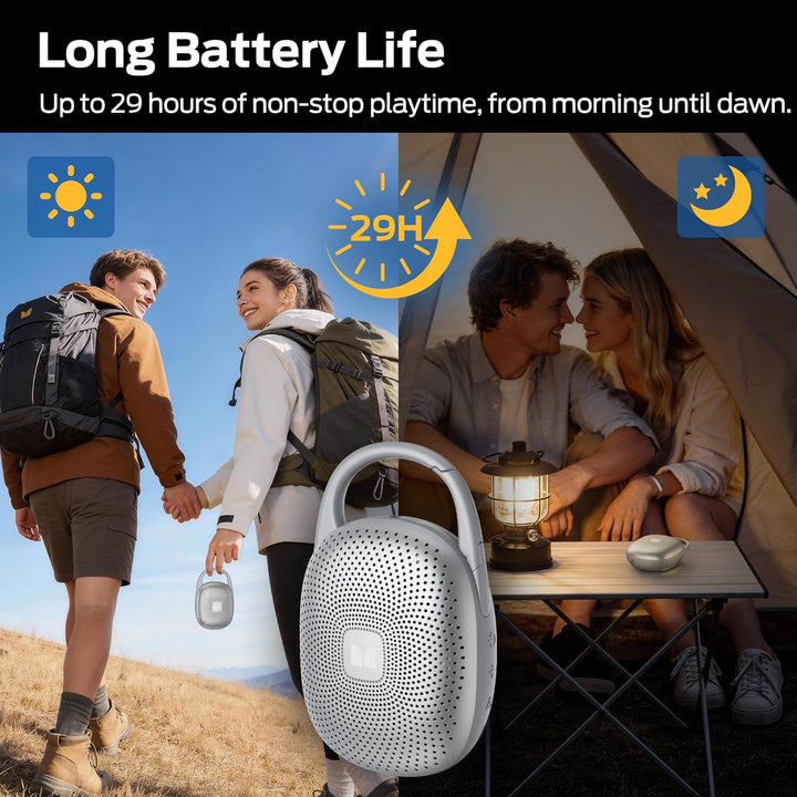 Monster Altavoz Bluetooth ultraportátil con clip de mosquetón integ...