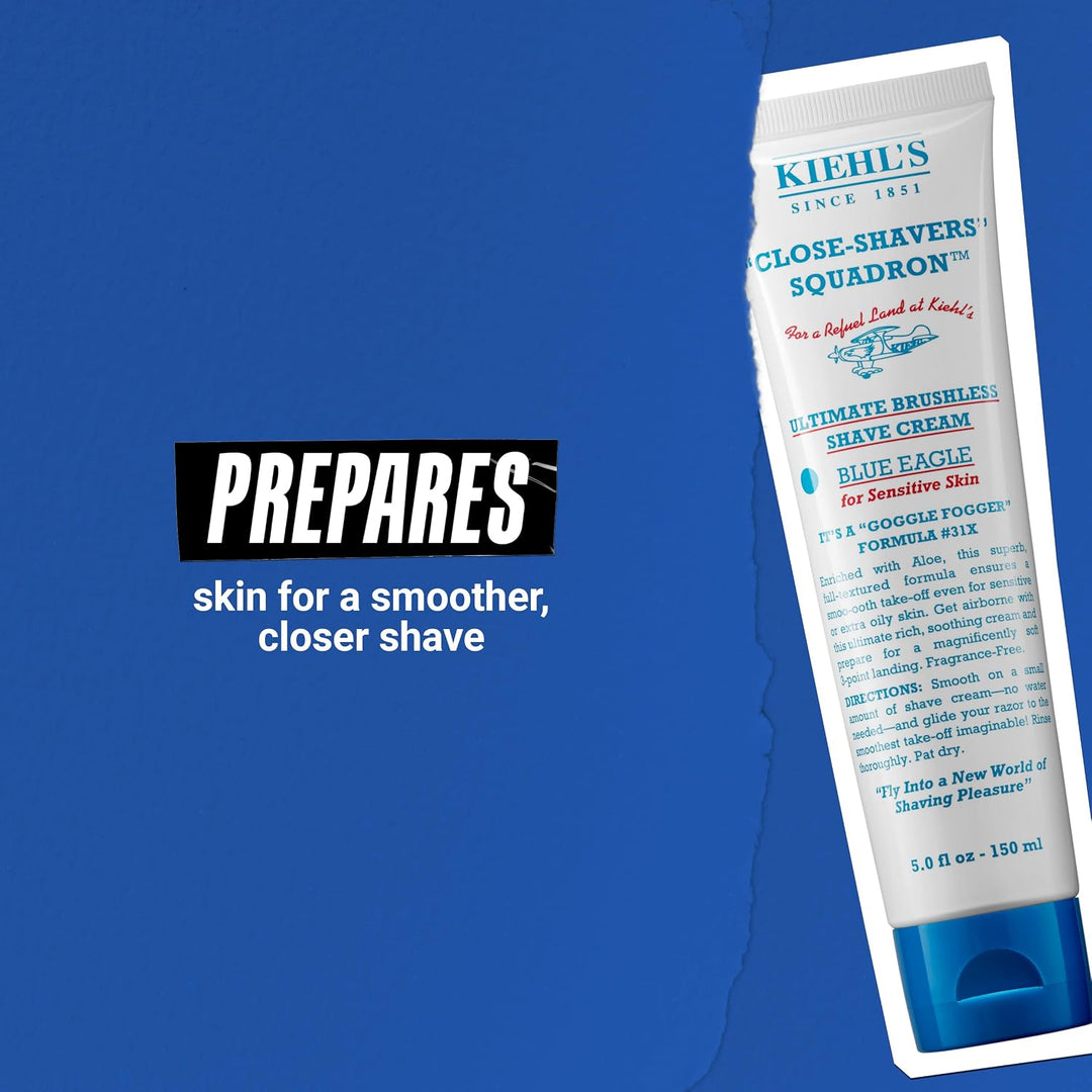 Kiehl's Ultimate Brushless Shave Cream Blue Eagle, sin perfume...