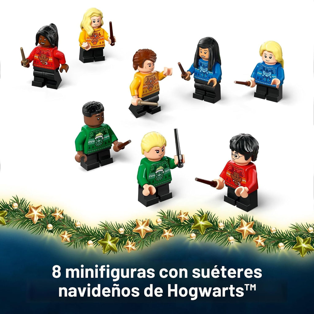 Lego Calendario de Adviento de Harry Potter 2025 juguete para niños, cuenta regresiva de vacaciones para niños y niñas, 7+ - 24 sorpresas construibles, incluyendo minifiguras de Harry, Draco y Luna, idea de regalo para niños para Navidad - 76456