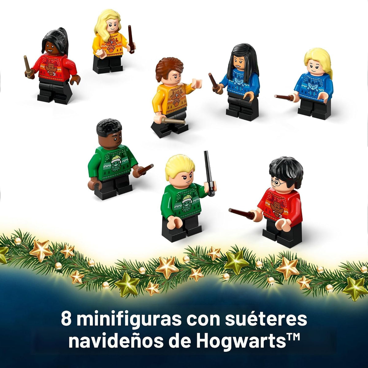 Lego Calendario de Adviento de Harry Potter 2025 juguete para niños, cuenta regresiva de vacaciones para niños y niñas, 7+ - 24 sorpresas construibles, incluyendo minifiguras de Harry, Draco y Luna, idea de regalo para niños para Navidad - 76456