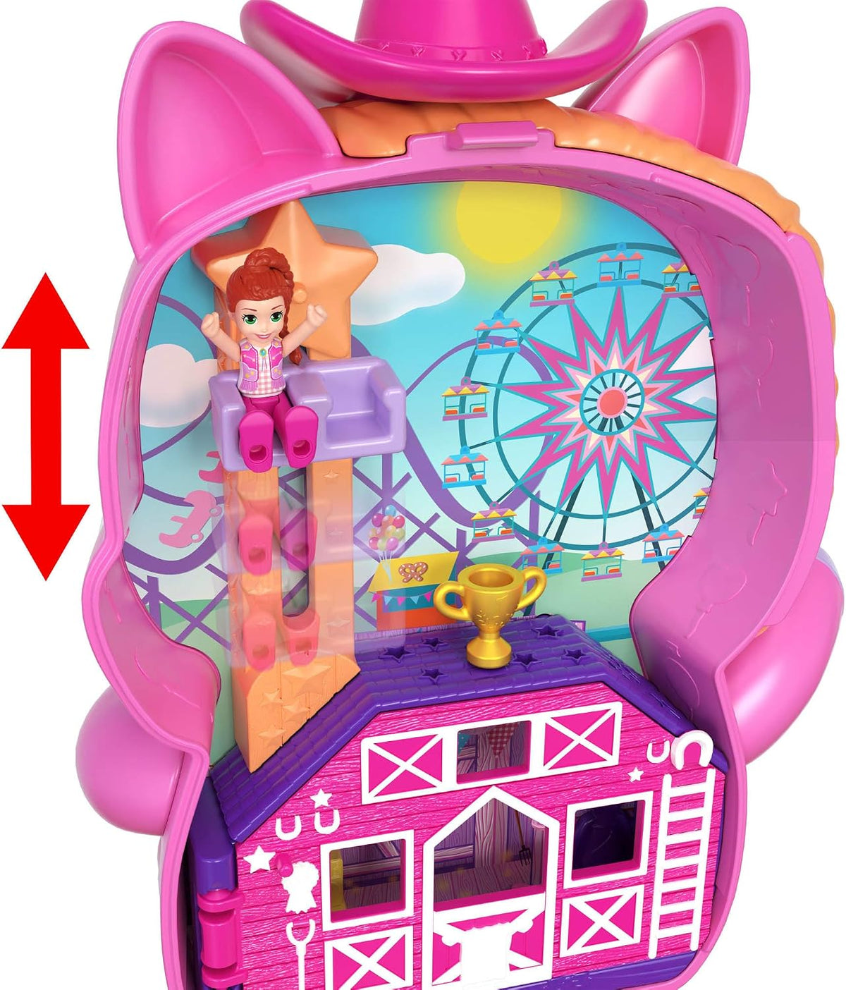 Polly Pocket Dolls & Playset, Pony Rodeo Compact