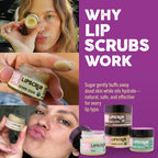 Eco Lips Paquete de 2 exfoliantes labiales de azúcar morena, tratam...