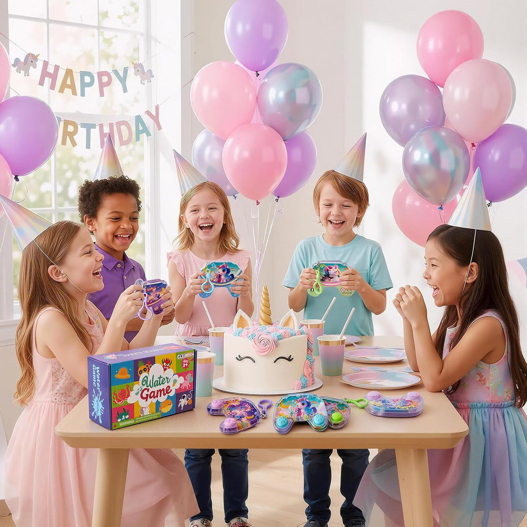Cleboen Paquete de 12 juegos de agua de mano para niños, juegos de...