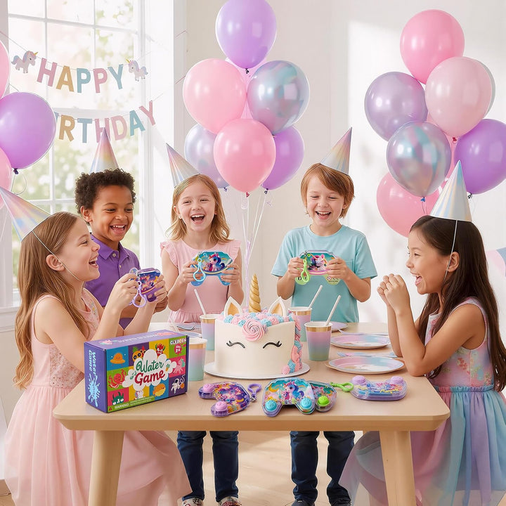 Cleboen Paquete de 12 juegos de agua de mano para niños, juegos de...