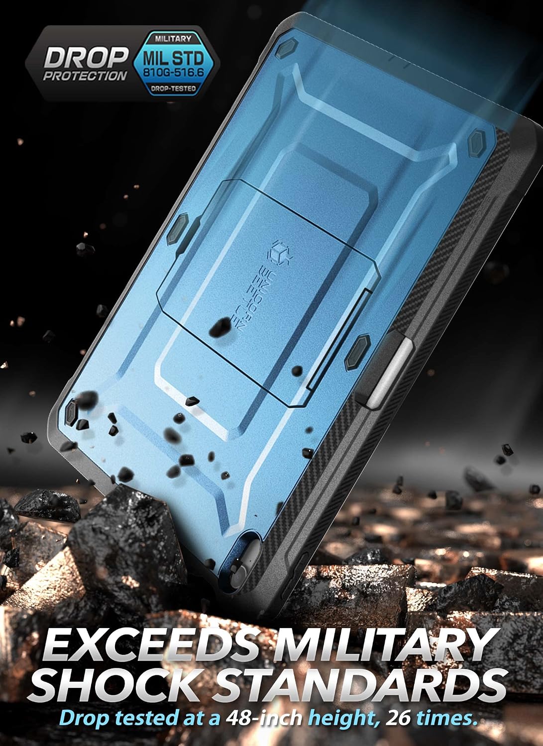 SUPCASE para iPad de 11ª generación con chip A16 de 11 pulgadas 2025 con protector de pantalla (Unicorn Beetle Pro), [Soporte incorporado y soporte para lápices] Funda protectora resistente para iPad