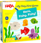 HABA Mis primeros juegos - ¡Aquí está Fishy Fishy! Juego magnético de pesca Edades 2, Caja inglesa