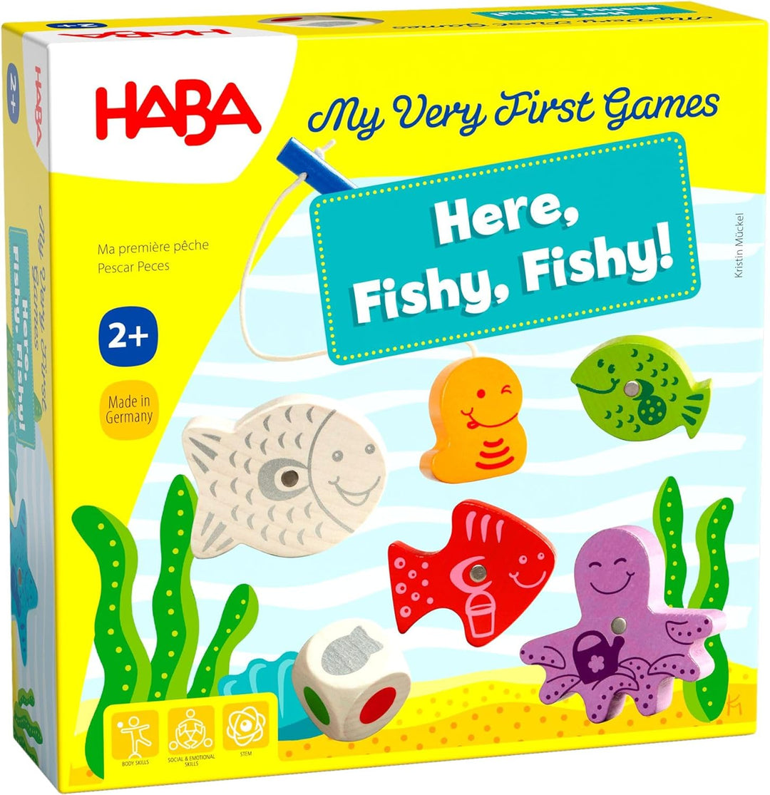 HABA Juego de pesca magnética: Here Fishy Fishy, My Very First Game...