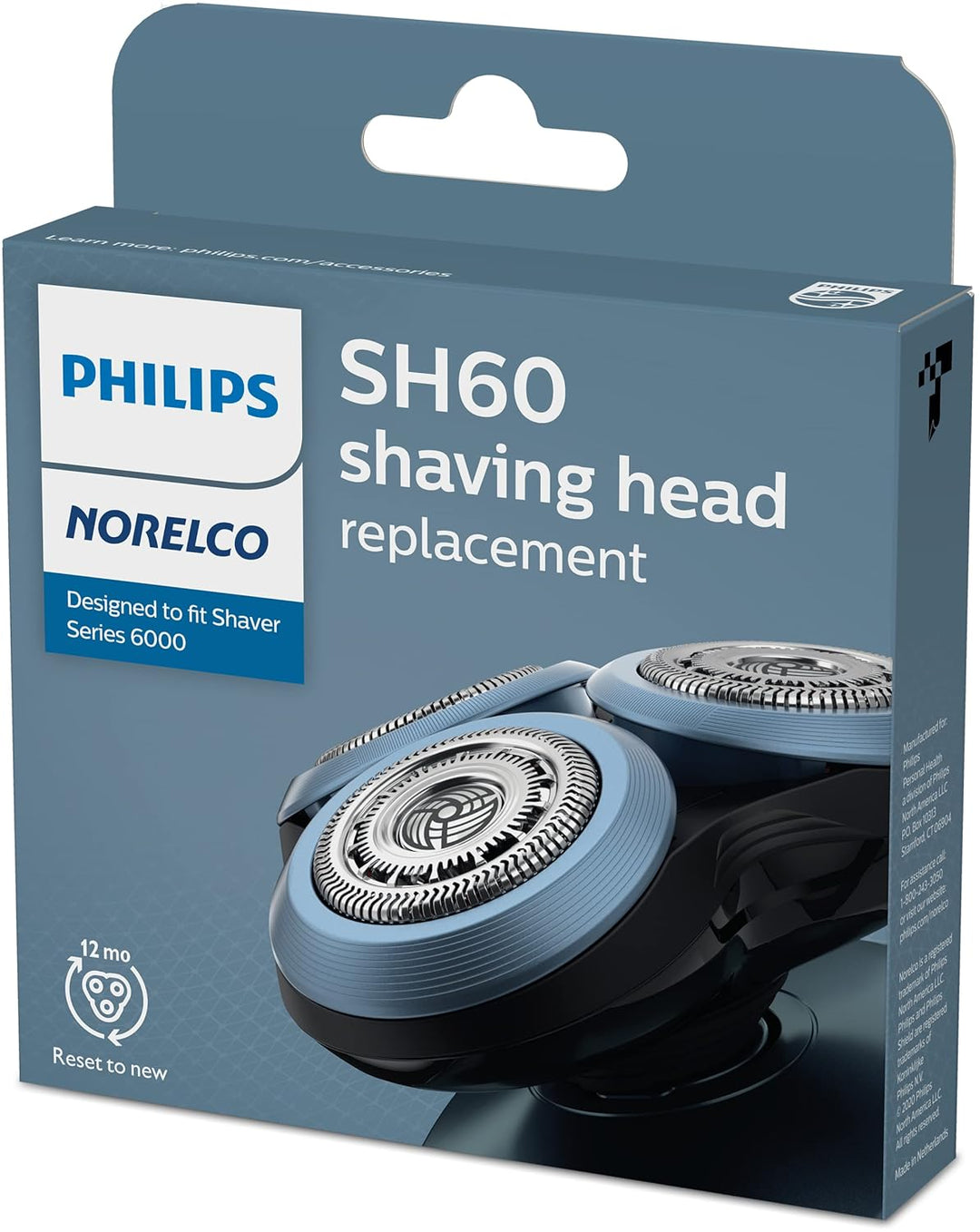 Cabezales de afeitado Philips Norelco genuinos SH60/72