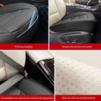 Funda de asiento de automóvil para lujo y comodidad - Cuero PU, antideslizante, protección completa con bolsillo de almacenamiento para cojín inferior - Ajuste universal para el 95% de los