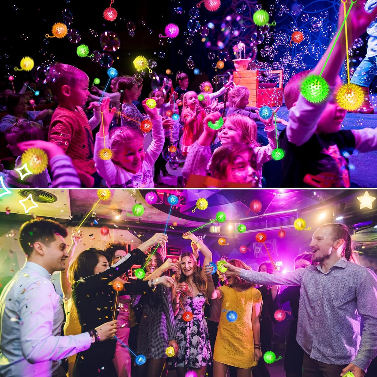 120 bolas de luz, bolas inflables para niños, recuerdos de fiesta