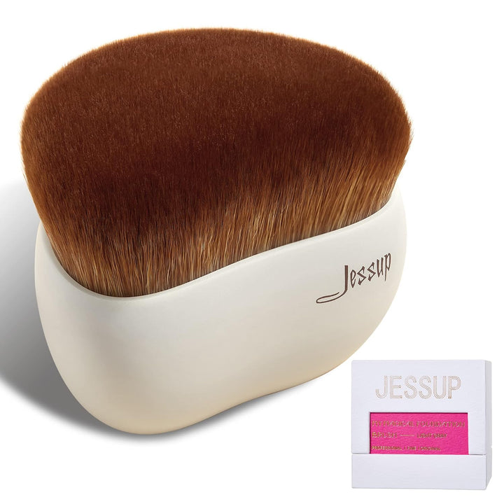 Jessup Brocha de maquillaje, Brocha para base Brocha Kabuki de punt...