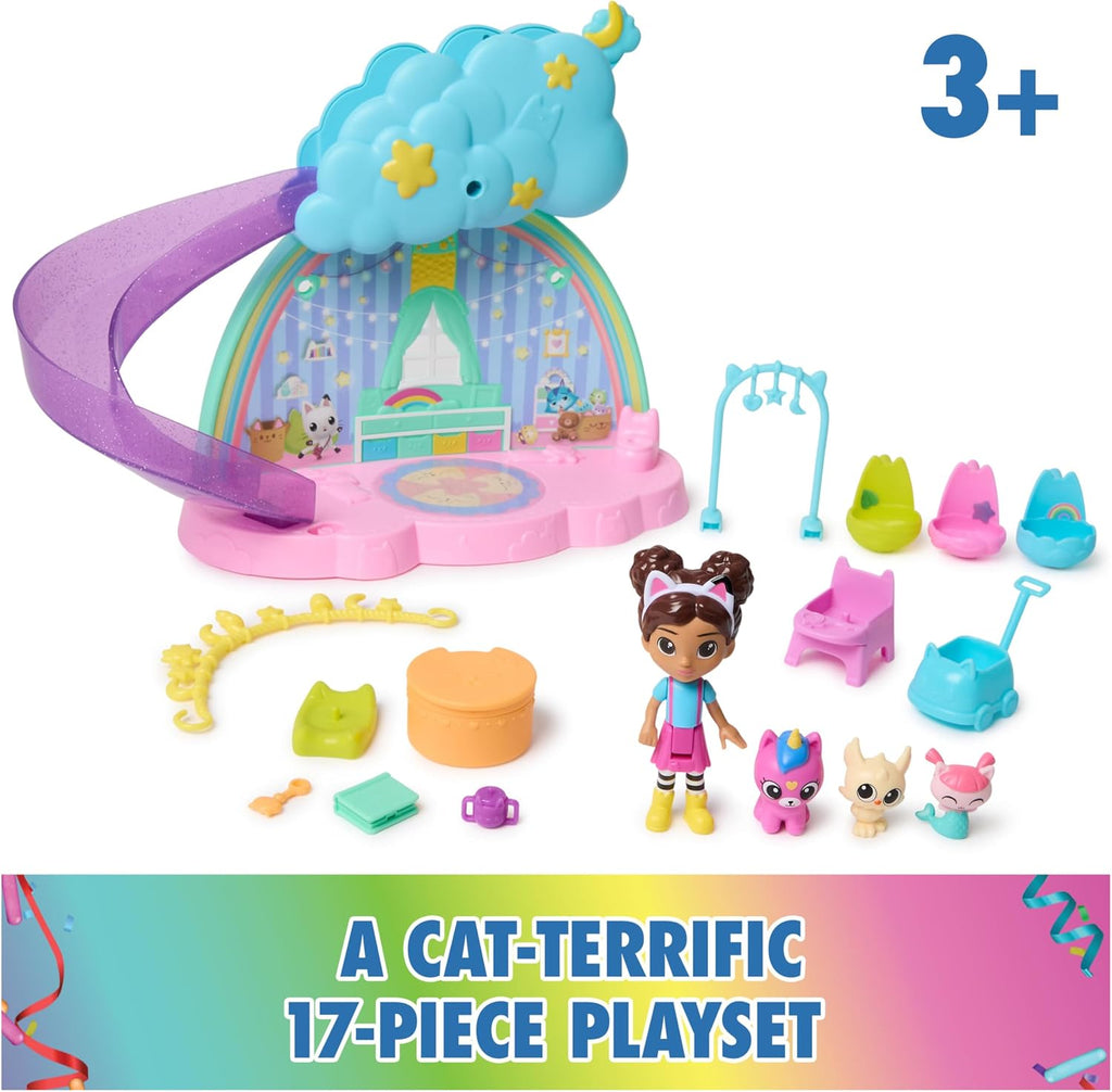 Gabby's Dollhouse Kitty Care Ear Purrfect Playroom Juego Set