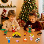 Calendario de Adviento de Nativity 2026 para niños, juego de bloques de