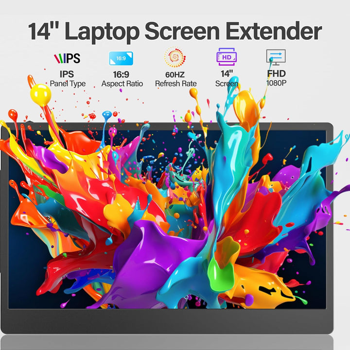 CIDETTY Extensor de pantalla para laptop, pantalla de monitor dual\...