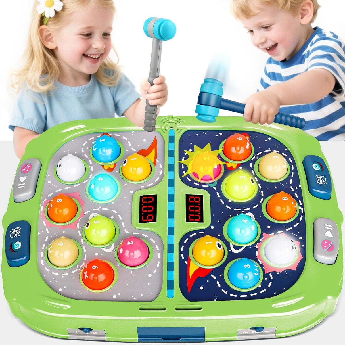 WAYKEE Whack Game Topo, regalo de juguete para niños y niñas de 3 a 12 años