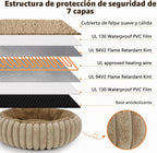 Camas calefactables para gatos de interior y perros pequeños, cama térmica de 20 pulgadas para mascotas con temporizador y temperatura ajustable, cama eléctrica extraíble e impermeable para gatos de interior