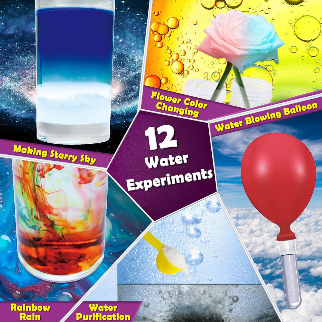 UNGLINGA Kit de ciencia de 30 experimentos para niños con bata de l...