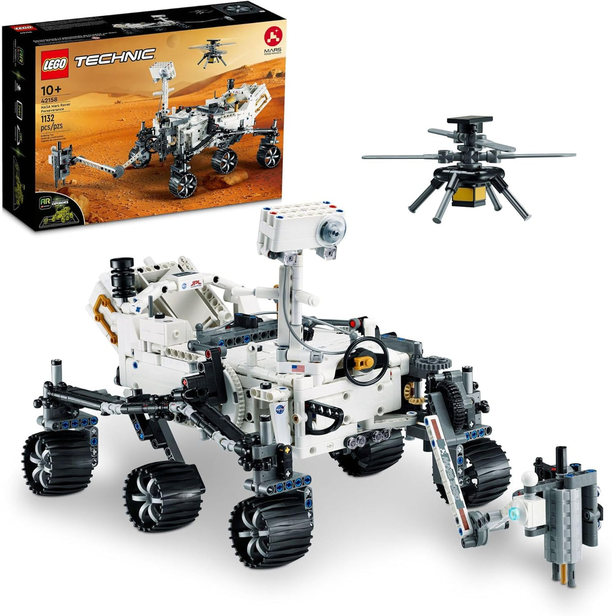 LEGO Technic NASA Mars Rover Perseverance - Kit de modelos STEM para niños y niñas, a partir de 10 años, regalos para cumpleaños, juego detallado para exhibición, 42158