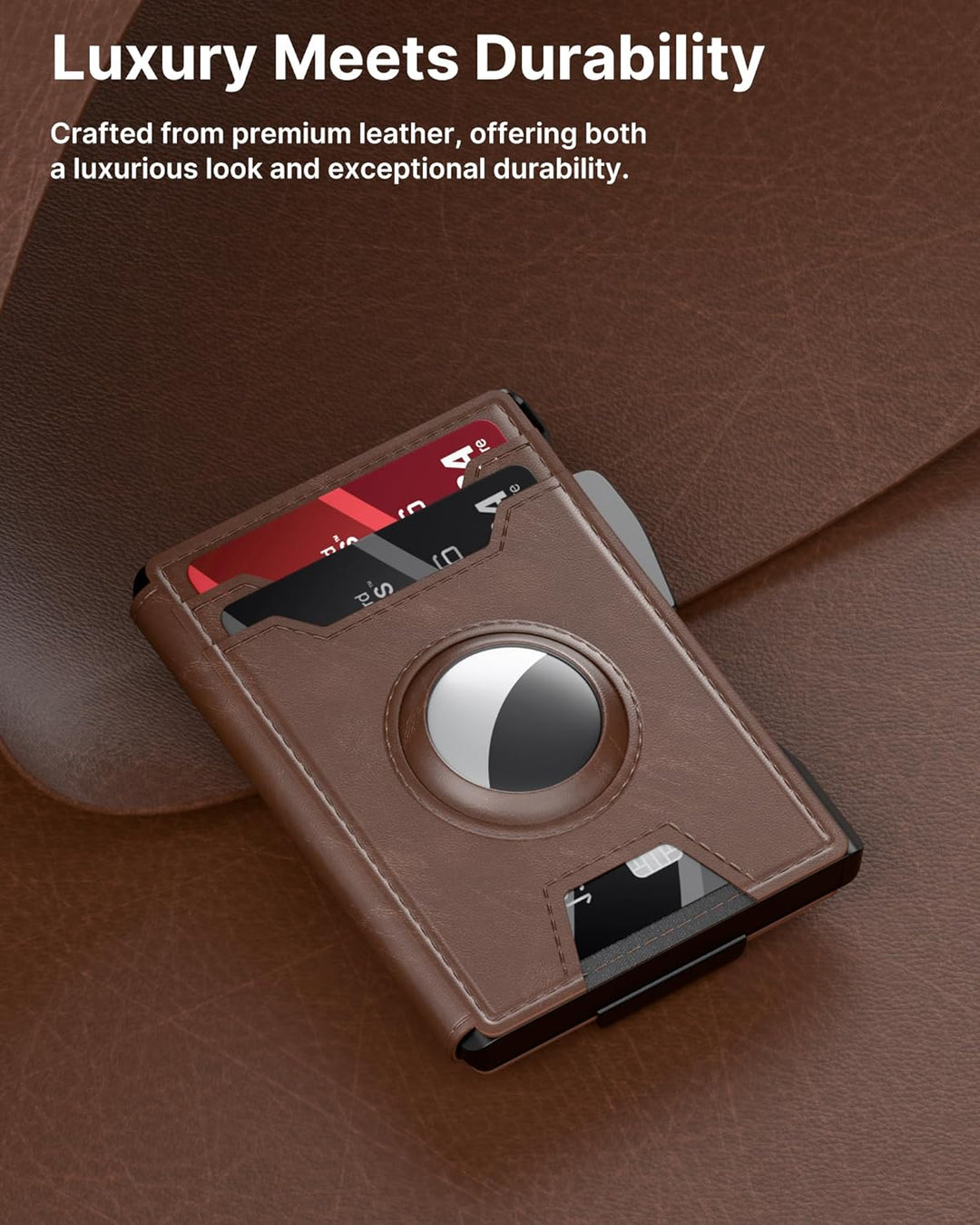 typecase Cartera para Hombre: con bloqueo RFID y clip para dinero,...