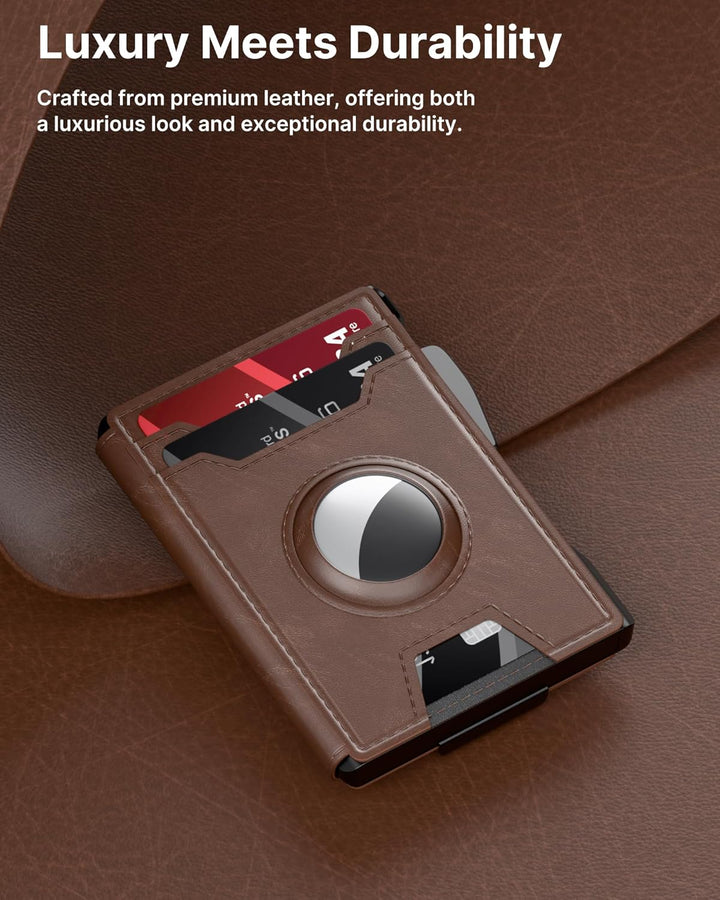 typecase Cartera para Hombre: con bloqueo RFID y clip para dinero,...
