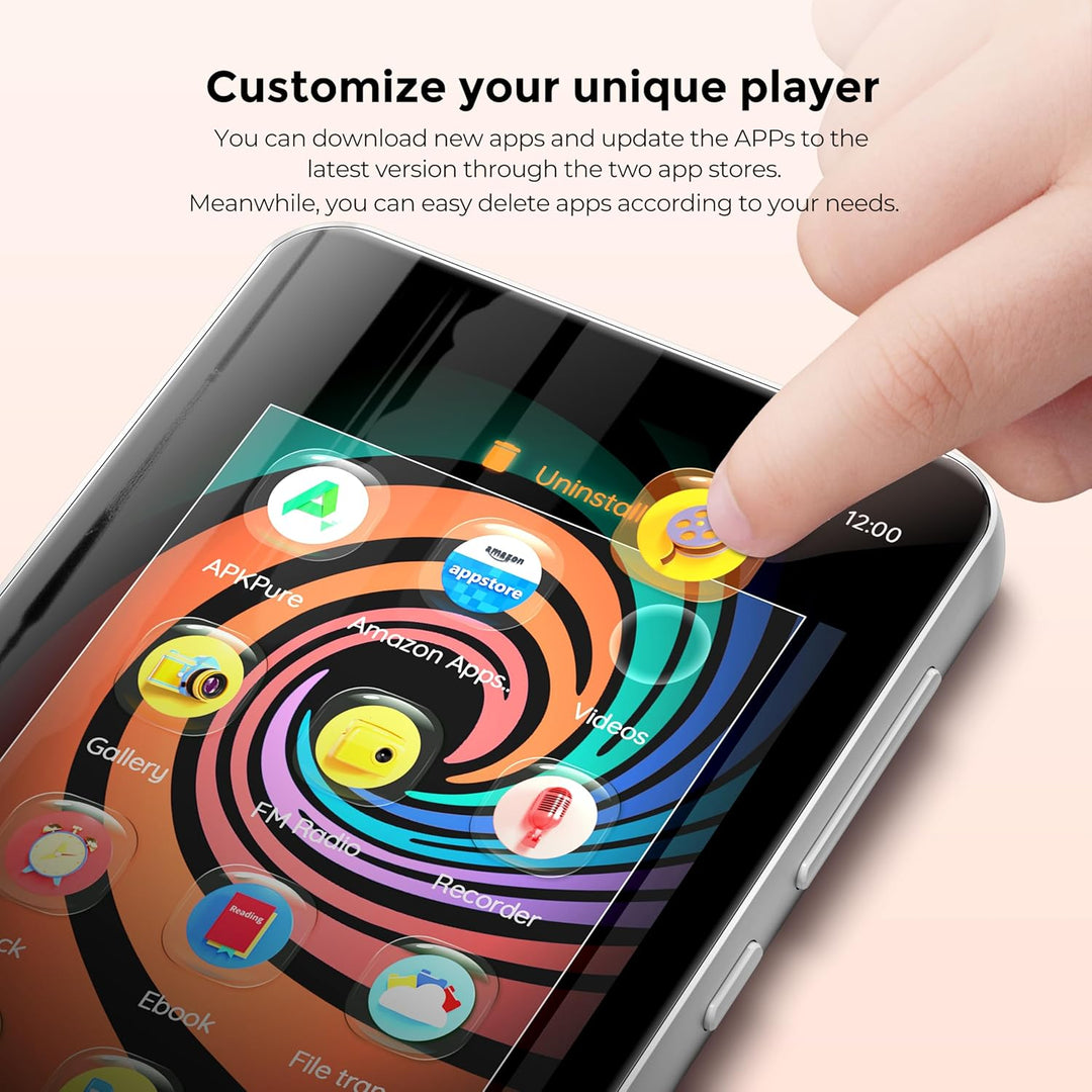 Innioasis Reproductor de MP3 con Bluetooth y WiFi, reproductor MP3...