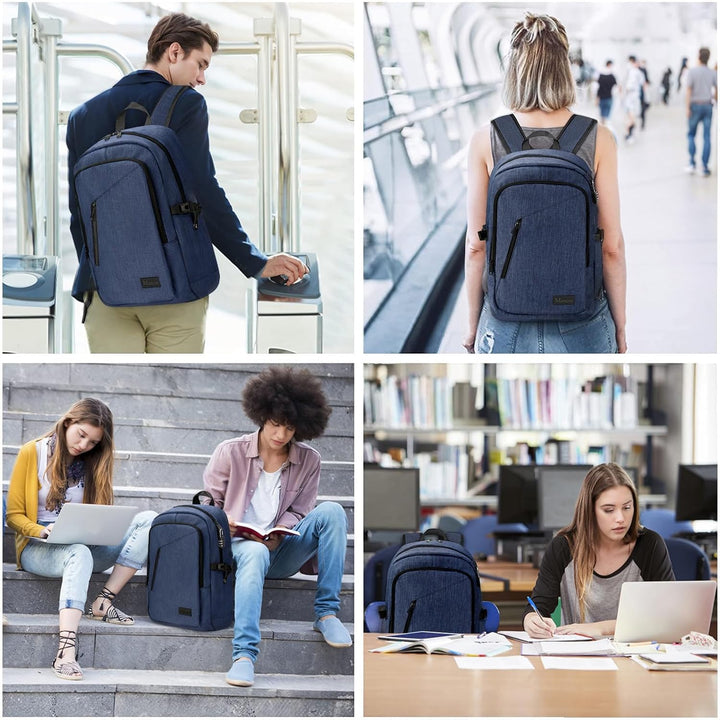 Mancro Mochila para laptop, mochila de negocios de 15.6 pulgadas, r...