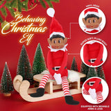 Peluche de elfo navideño que se comporta mal muñeca larga