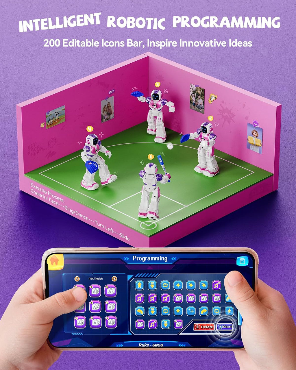 Ruko 6088 Dancing Robot para Girls con APP, Remote, y Gesture Sensing
