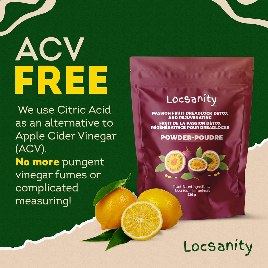 Locsanity Dreadlock Hair Scalp Detox - Polvo de Limpieza Profunda p...